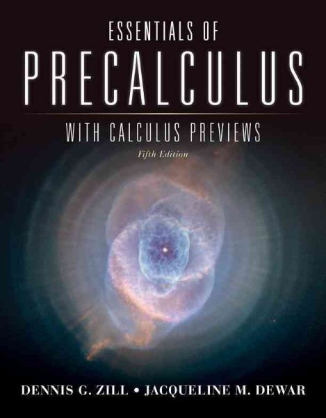Essentials of precalculus with calculus previews /