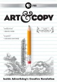 Cover of film Art & Copy showing a yellow lead pencil taking off like a rocket