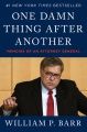 Book jacket for One damn thing after another : memoirs of an attorney general 