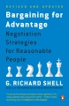 Book jacket for Bargaining for advantage : negotiation strategies for reasonable people 