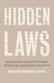 Book jacket for Hidden laws : how state constitutions stabilize American politics 