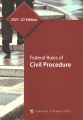 Book jacket for Federal Rules of civil procedure : effective through December 1, 2021 (absent Congressional action)