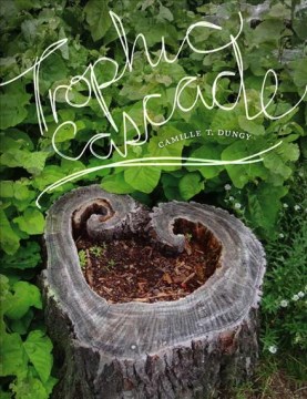 A heart-shaped stump with a crumbling center. It is surrounded by growing green leaves. The title is written in white letters, as if by hand across the image.