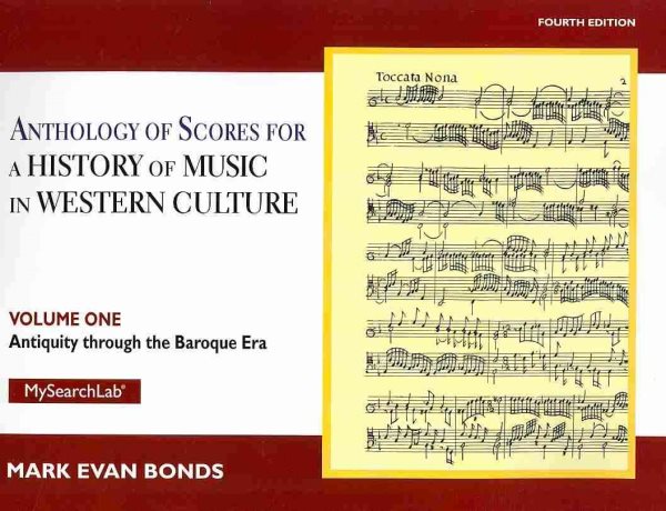 Anthology of scores for A history of music in Western culture