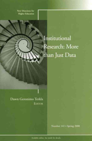 Institutional research : more than just data /