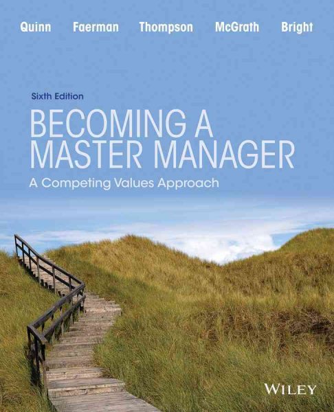 Becoming a master manager : a competing values approach /