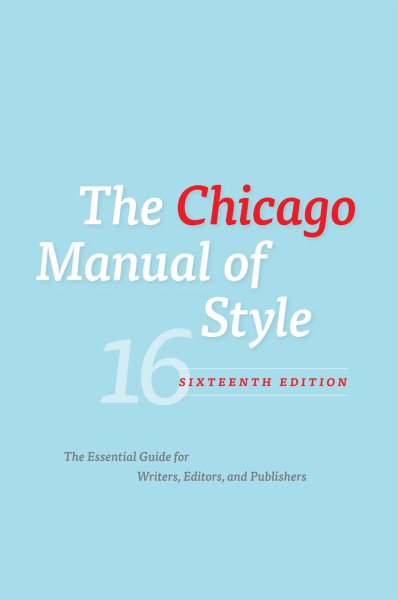 The Chicago manual of style.