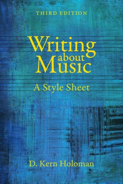 Writing about music : a style sheet