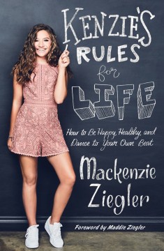 Kenzie's Rules for Life, cover with author standing in front of chalkboard