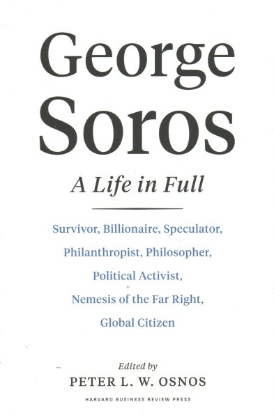 Book jacket for George Soros: A Life in Full edited by Peter Osnos