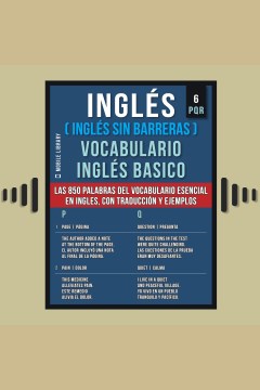 Inglés (Inglés Sin Barreras) Vocabulario Inglés Basico--6--PQR