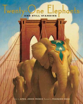 Book jacket for Twenty-one elephants and still standing