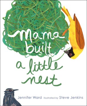 Book jacket for Mama built a little nest
