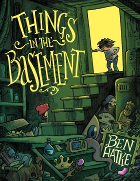 Book jacket for Things in the basement