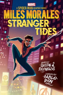 Book jacket for Miles Morales stranger tides : a Spider-Man graphic novel