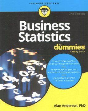 Book jacket for Business statistics
