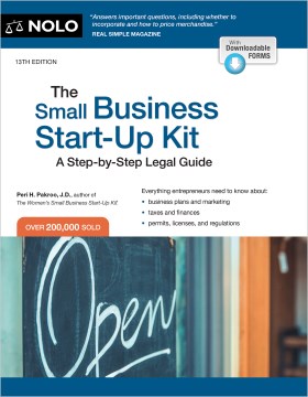 Book jacket for The small business start-up kit