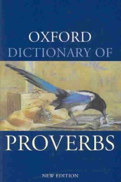 The Oxford dictionary of proverbs book cover