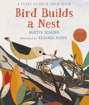 Bird builds a nest book cover