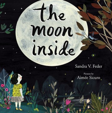 The moon inside book cover