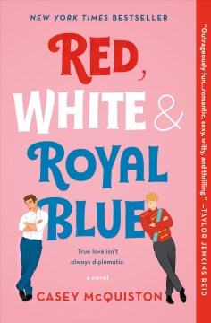 红色，白色和宝蓝色，书的封面