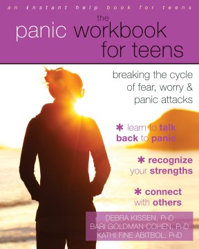 恐怖、心配、パニック発作のサイクルを断ち切るティーン向けのパニックワークブック、ブックカバー