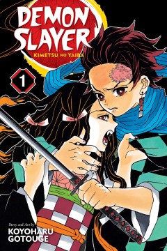 Demon Slayer: Kimetsu No Yaiba (not in DVD format yet, streaming), book cover