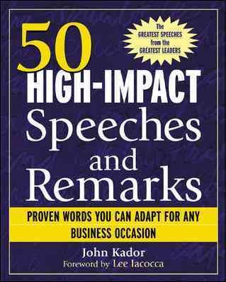 75 High-Impact Speeches and Remarks: Proven Words You Can Adapt for Any Business