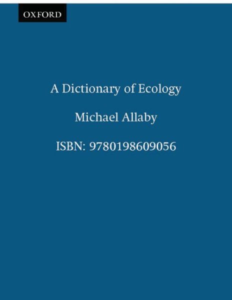 A Dictionary of Ecology