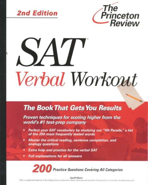 Verbal Workout for the S A T (The Princeton Review Series)