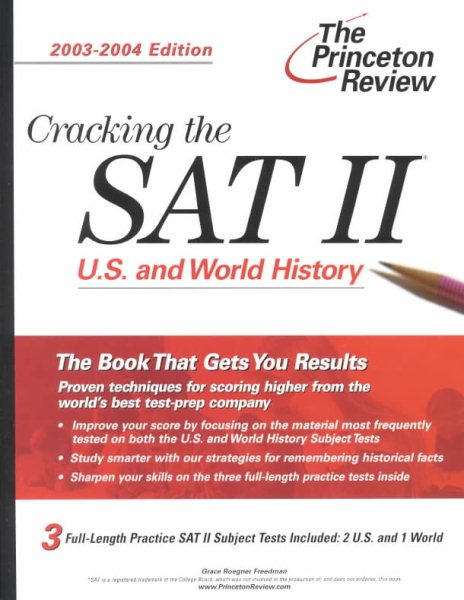 The Princeton Review: Cracking the SAT II, U.S. and World History