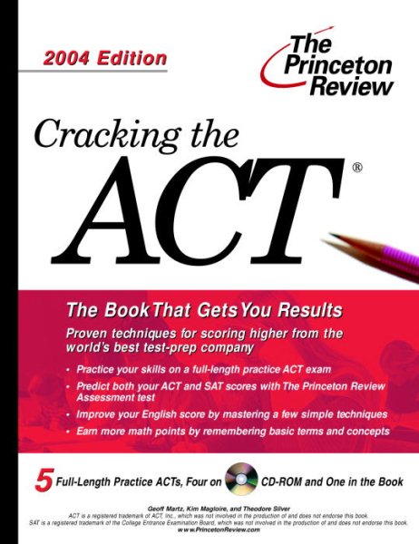 Cracking the ACT with Sample Tests on CD-ROM, 2004 Edition【金石堂、博客來熱銷】
