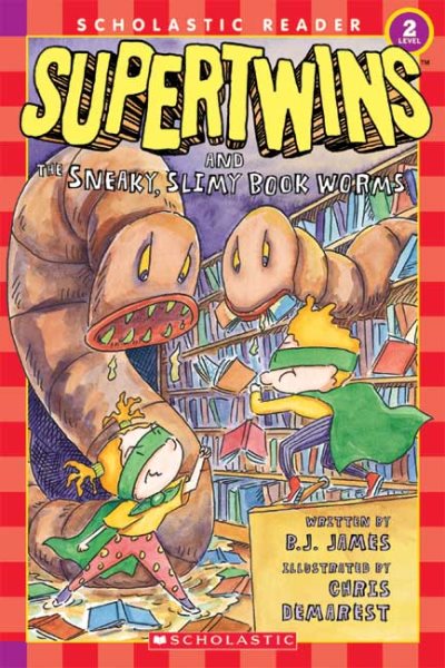 Supertwins and the Sneaky, Slimy Book Worms