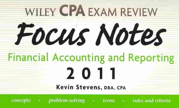 Wiley Cpa Examination Review Focus Notes【金石堂、博客來熱銷】