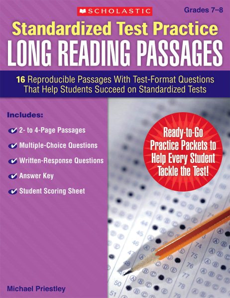 Standardized Test Practice Long Reading Passages, Grades 7-8【金石堂、博客來熱銷】