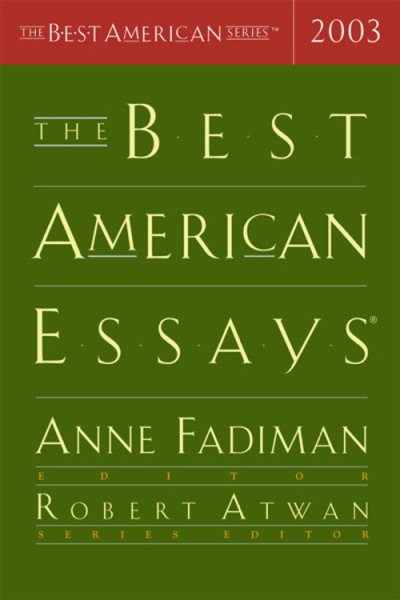 The Best American Essays 2003【金石堂、博客來熱銷】
