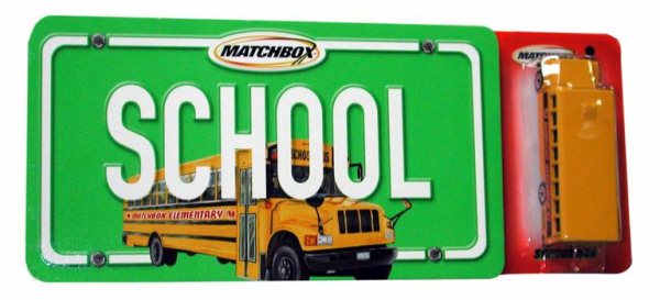 School with School Bus (Matchbox Hero City License Plate Book Series)【金石堂、博客來熱銷】