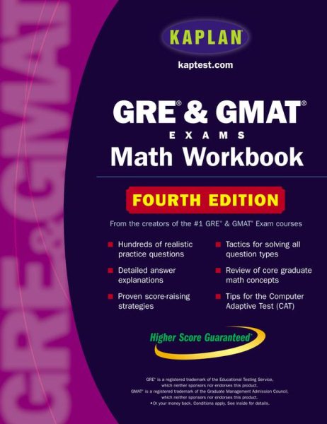Kaplan GRE & GMAT Exams Math Workbook:Four