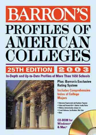 Profiles of American Colleges with CD-ROM: 2003 - 2004 Edition