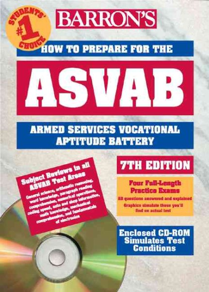 How to Prepare for the ASVAB w/CD-ROM