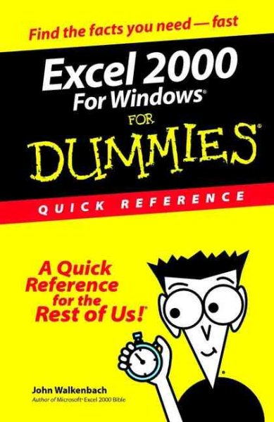 Excel 2000 for Windows For Dummies: Quick Reference
