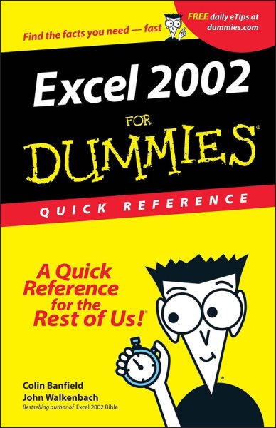 Excel 2002 for Dummies: Quick Reference