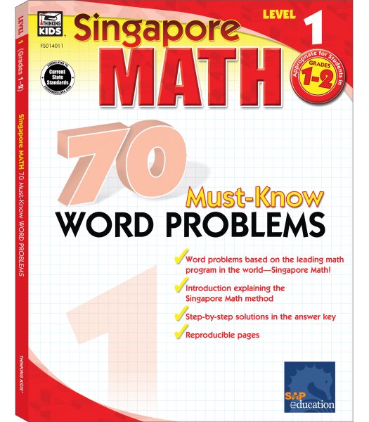 Singapore Math 70 Must-Know Word Problems, Level 1