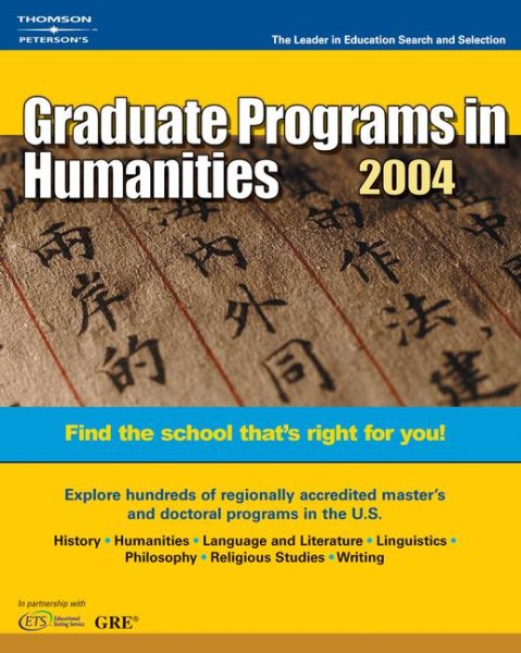 Graduate Programs in Humanities 2004