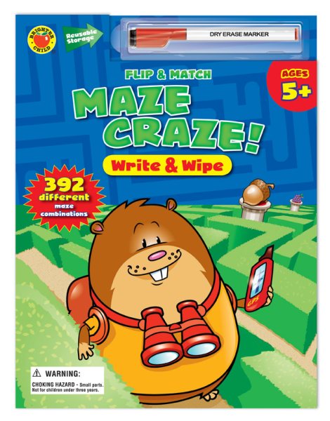 Flip & Match Maze Craze Write & Wipe