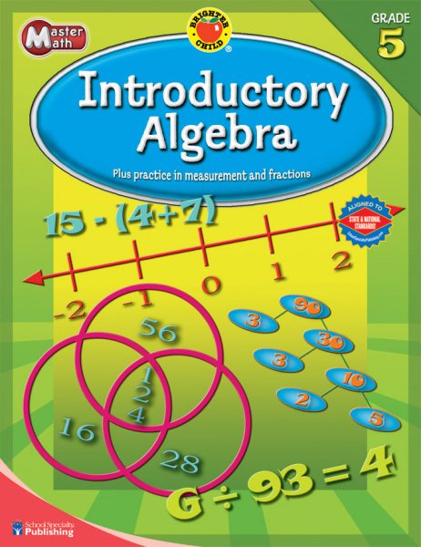 Brighter Child Master Math Introductory Algebra, Grade 5