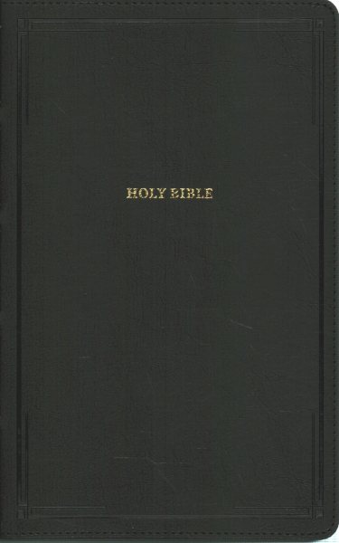 NKJV- Deluxe Thinline Reference Bible- Leathersoft- Black- Red Letter- Comfort Print【金石堂、博客來熱銷】