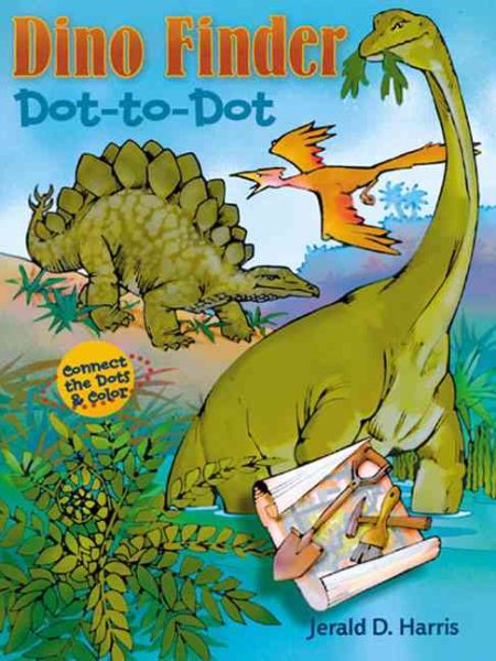Dino Finder Dot-to-Dot: Connect the Dots and Color
