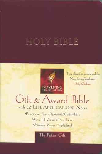 NLT Gift and Award Bible: New Living Translation, burgundy imitation leather