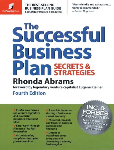Successful Business Plan: Secrets and Stra